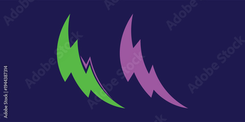 Gaming esport background striking stripes electric banner vector illustration design purple green halftone pattern modern abstract concept