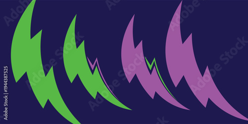 Gaming esport background striking stripes electric banner vector illustration design purple green halftone pattern modern abstract concept