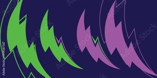 Gaming esport background striking stripes electric banner vector illustration design purple green halftone pattern modern abstract concept