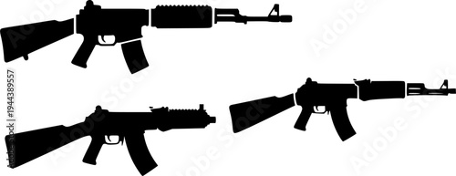 A set of new and modern weapons, the XM7 assault rifle in the stock version and with a body kit in the form of an optical sight and a silencer, and the M17 pistol, icons in the form of a black silhoue