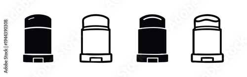 Deodorant Stick and Antiperspirant Alternative Icons