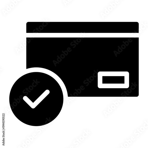 credit card with checkmark iconcredit card with checkmark icon