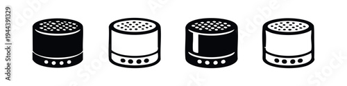 Condiment Shaker Icons Set. Kitchen Salt, Pepper, and Spice Container Symbols.