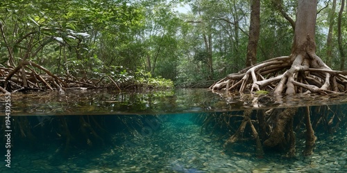 Exploring mangrove ecosystems coastal waters nature photography lush environment underwater view