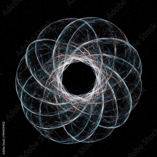 Abstract digital representation of a gravitational nullification field, showing empty space where physical laws cease to apply, control, barrier, vacuum