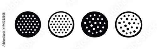 Fruit topped cupcake icons. Delicious sweet bakery dessert vector set, celebration treats.