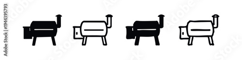 Hand Drawn Beer Tap Icons - Doodle Style Draft Beer Dispenser Symbols for Bar and Pub Design