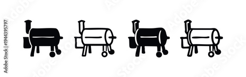 Hand Drawn Beer Tap Icons with Dotted Base - Doodle Style Draft Beer Dispenser Symbols