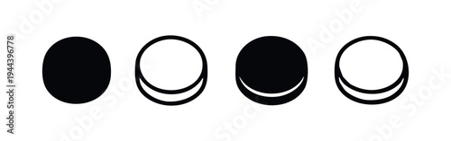 Oval Rugby and American Football Icons