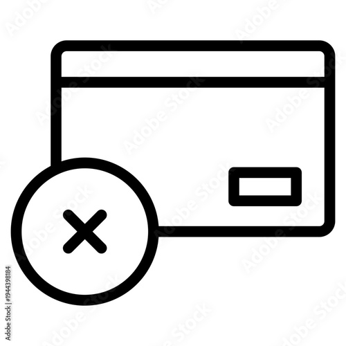 Creditcard Cancel Icon