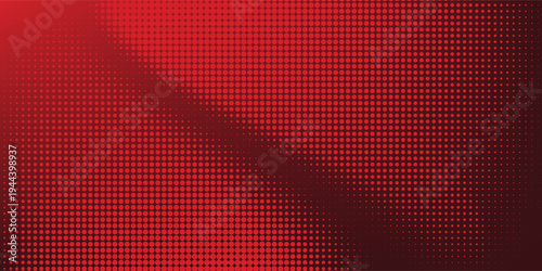 Red gradient with halftone abstract background for backdrop or presentation