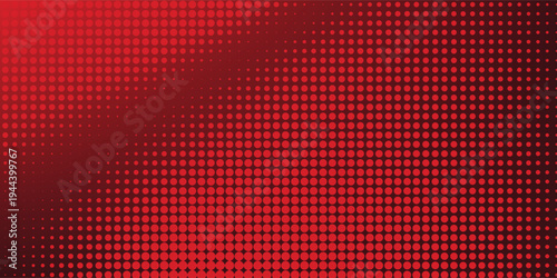 Red gradient with halftone abstract background for backdrop or presentation