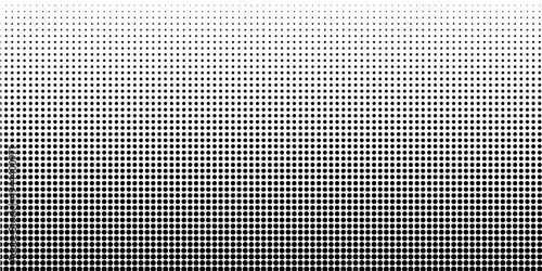 Set of halftone dots gradient pattern texture isolated on white background. Straight dotted spots using halftone circle dot raster texture. Vector blot half tone collection.