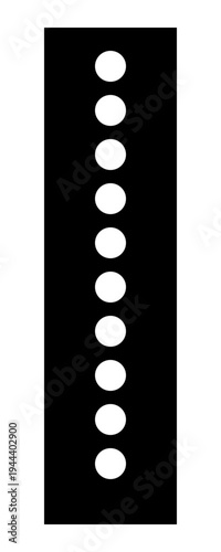 Isolated black and white paper clip resting on a blister pack of medical prescription pills and antibiotic capsules for healthcare treatment of illness