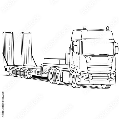 truck isolated on white