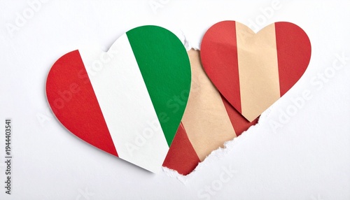 Wallpaper Mural Prompt: Italian Flag Heart Cutout Torontodigital.ca