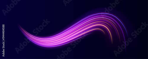 Glowing neon ribbons flow like liquid across the frame. Motion lines create dynamic energy patterns. Perfect for AI or tech-inspired visuals.
