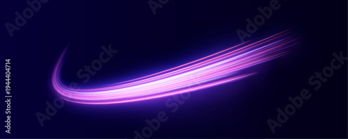 : Glowing neon arcs flow like ribbons across the canvas. Motion lines radiate kinetic energy and dynamic movement. Ideal for futuristic or sci-fi designs.