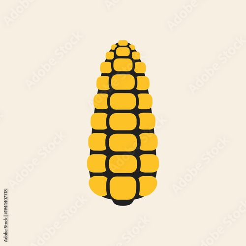 Yellow Corn Ear Food Grain.