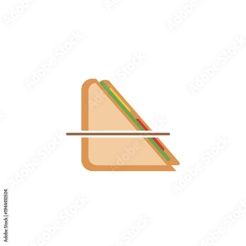 Sandwich with lettuce and tomato.