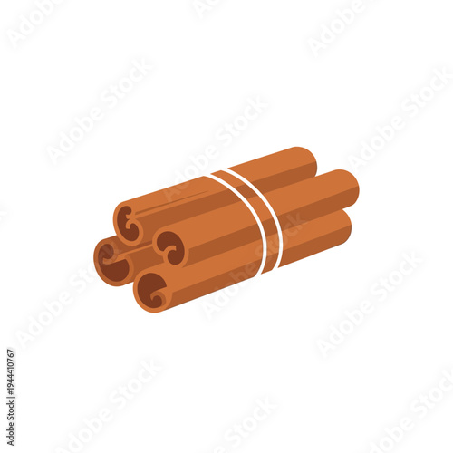 Cinnamon Sticks Bundle Tied Together.