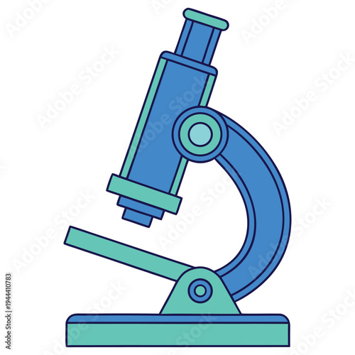 Creative Biotechnology Research Tool Illustration for Web Design
