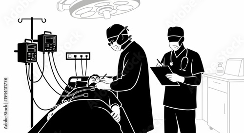 Medical professionals in a hospital setting.