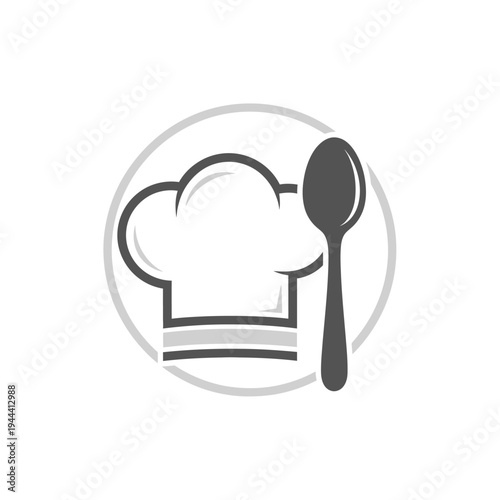 Chef hat and spoon icon.