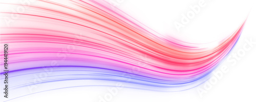 Glowing magenta and blue arcs twist across a futuristic digital grid, creating a sense of depth. Sparkling particles emphasize energy flow. High quality PNG for sci-fi backgrounds.