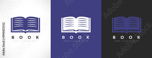 Book logo vector. Education design