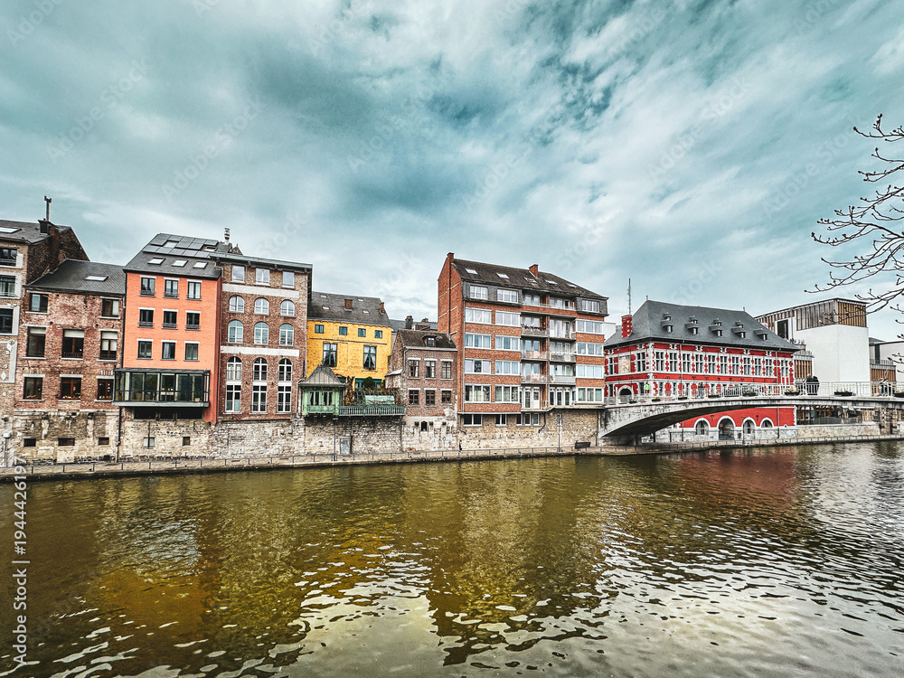 Fototapeta premium Street view of Namur in Belgium