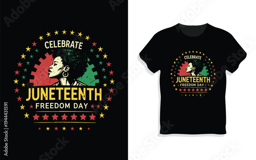 Creative Juneteenth National Independence Day T-Shirt Design Bundle.