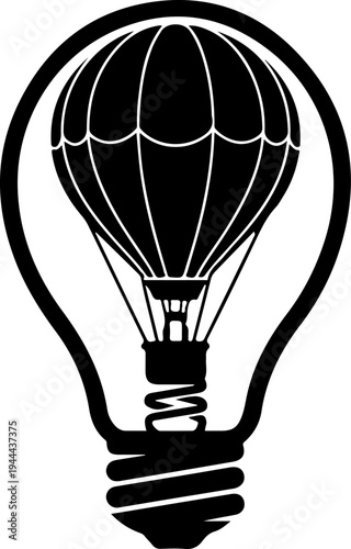 Lightbulb Filament Shaped Like Hot Air