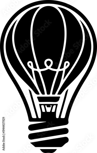 Lightbulb Filament Shaped Like Hot Air