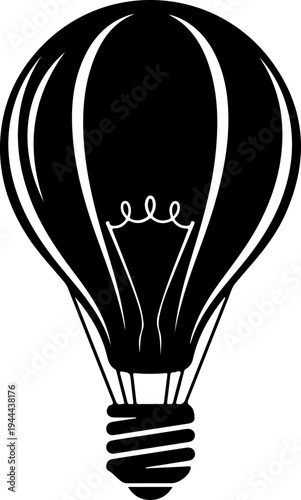 Lightbulb Filament Shaped Like Hot Air