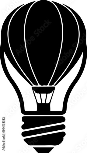 Lightbulb Filament Shaped Like Hot Air