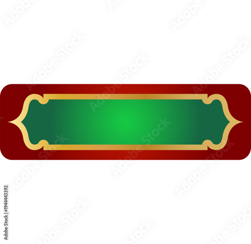 Islamic Themed Title Box Frame Graphic Element