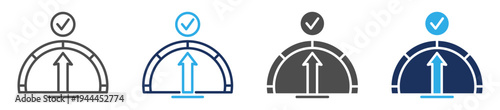indicator performance icon set multi concept