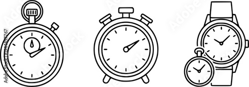 Alarm clock ringing symbol. Deadline, time icon vector illustration
