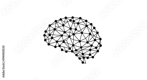 Brain Network Connections Concept Illustration.