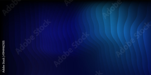 Top Modern blue wavy gradient and bright smooth fluted vertical lines. texture