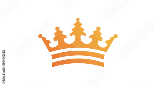 Elegant golden crown illustration isolated on a white background, symbolizing royalty, success, luxury, premium quality, and leadership.