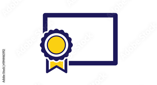 Certificate with Gold Seal and Ribbon.