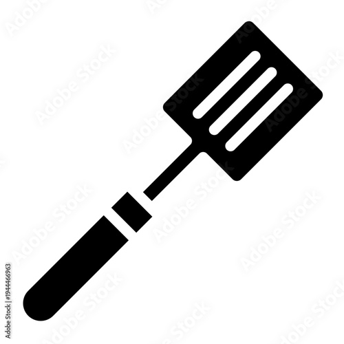 Spatula icon glyph style vector illustration.