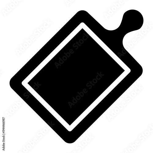 Chopping board icon glyph style vector illustration.