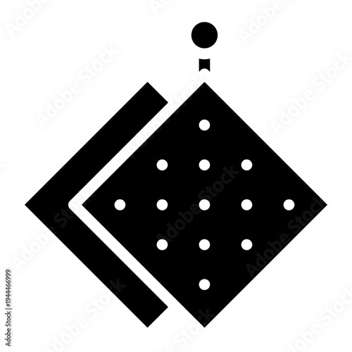 Pot holder icon glyph style vector illustration.