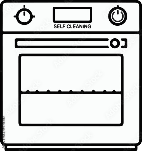 Modern appliance with digital display, controls, and oven window