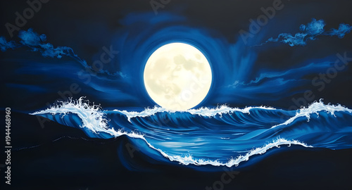 moon, night, lunar, sky, stars, starlight, galaxy, space, cosmic, sea, ocean, waves, wave, water, tide, beach, shore, coastline, horizon, reflection, light, glow, shimmer, calm, peaceful, serene, drea