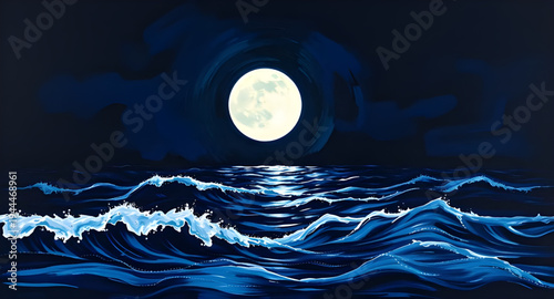 lunar, moon, night, sky, stars, starlight, galaxy, space, cosmic, sea, ocean, waves, wave, water, tide, beach, shore, coastline, horizon, reflection, light, glow, shimmer, calm, peaceful, serene, drea