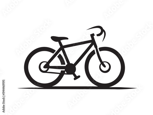 Bicycle icon, Racing bike icon, bicycle silhouette style vector illustration